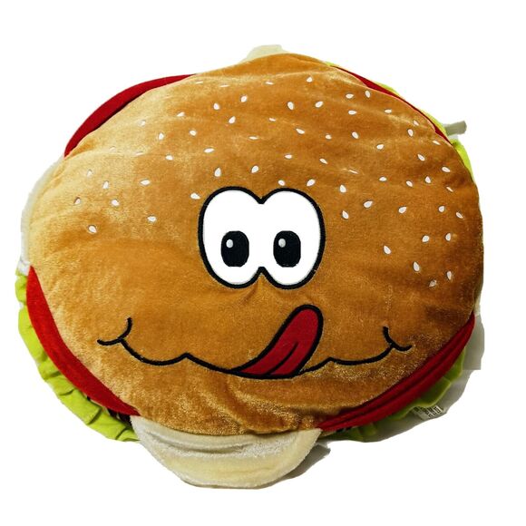 CIRCUS CIRCUS Casino Collectible HAMBURGER Pillow Plush Toy Las Vegas VIntage - Picture 2 of 16